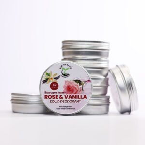Rose & Vanilla Solid Deodorant (Enzyme Based)