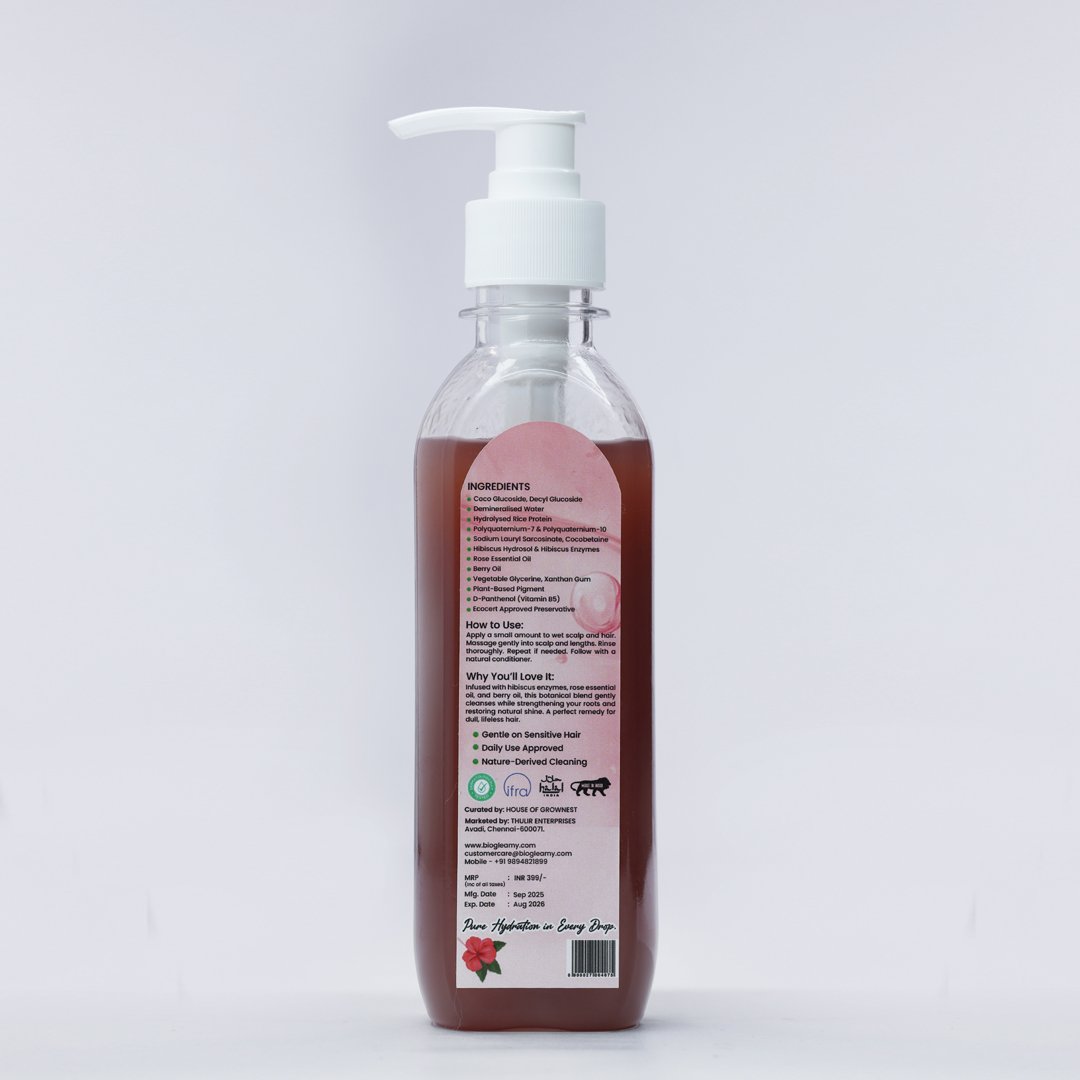 Organic Hibiscus Shampoo (Enzyme Based) - Image 2