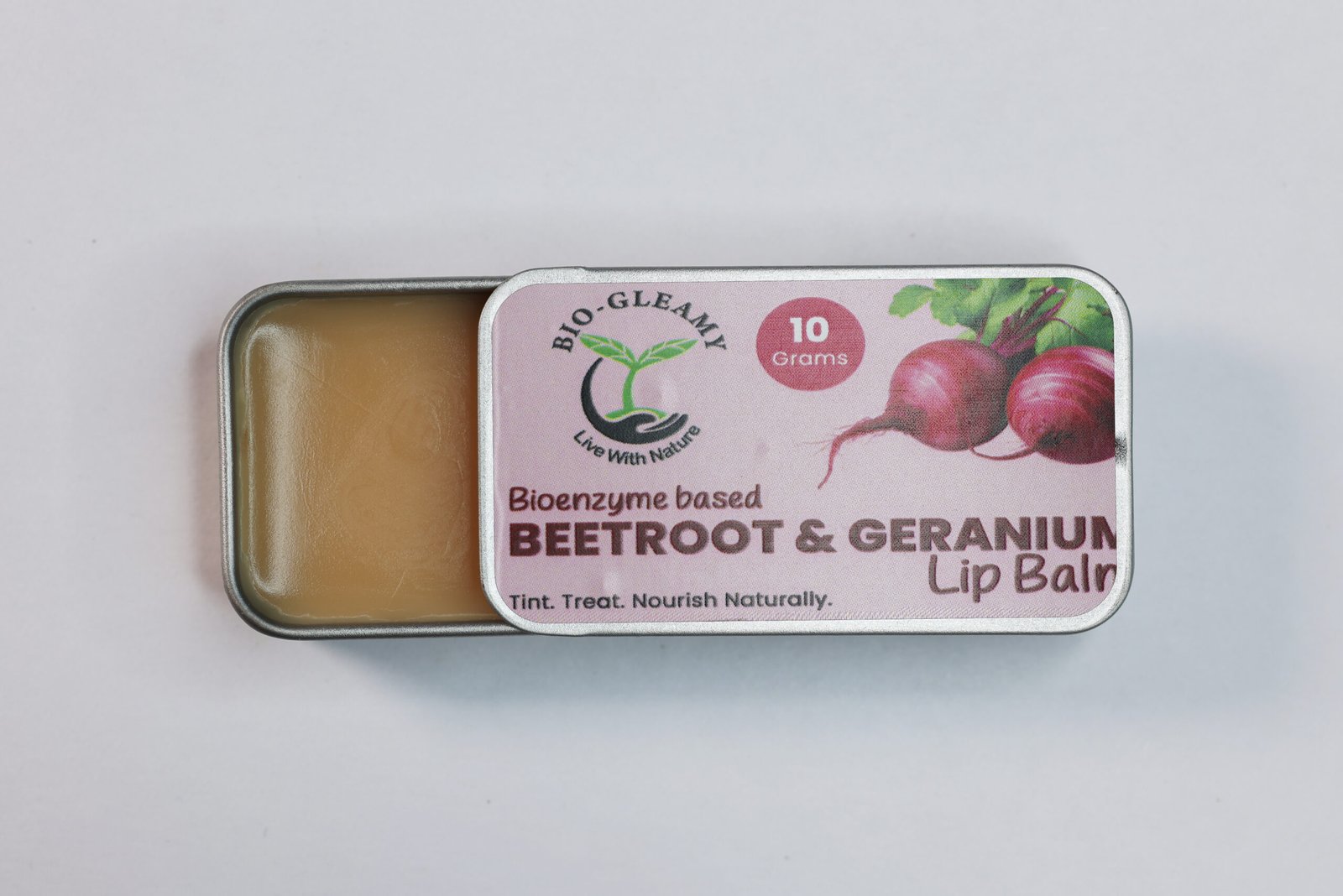 Beetroot & Geranium Lip Balm (Enzyme Based) - Image 4