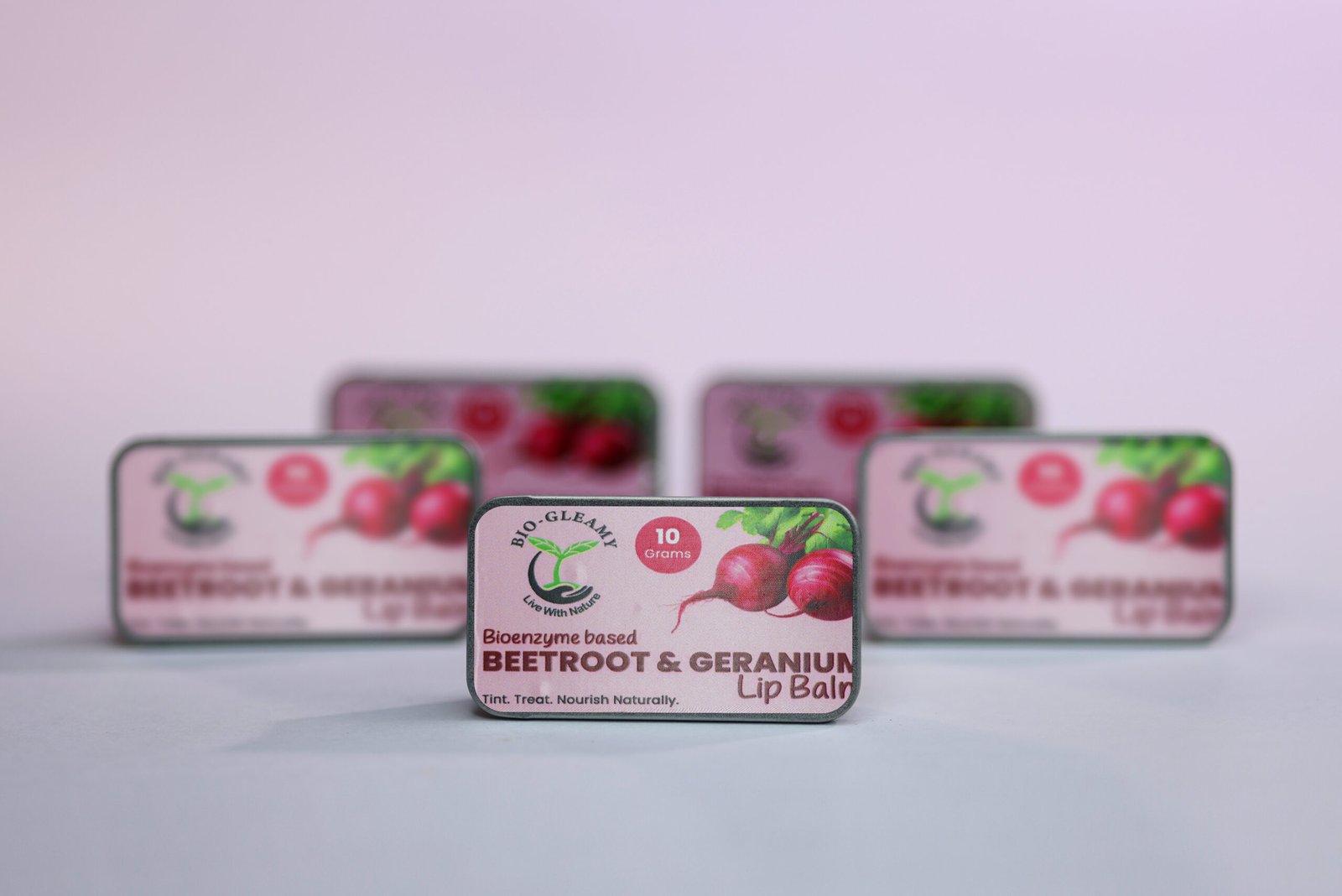 Beetroot & Geranium Lip Balm (Enzyme Based) - Image 5