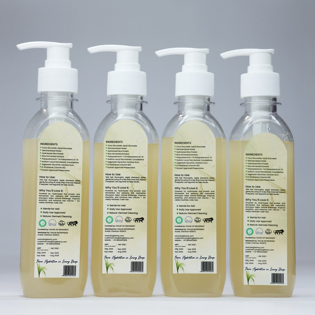 Organic Rice Protein Shampoo (Enzyme Based) - Image 5