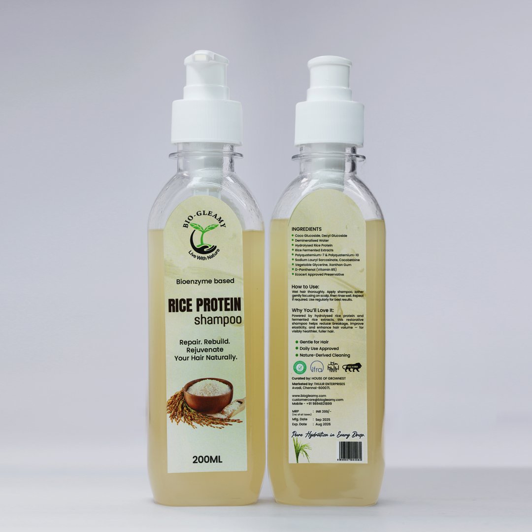 Organic Rice Protein Shampoo (Enzyme Based) - Image 3