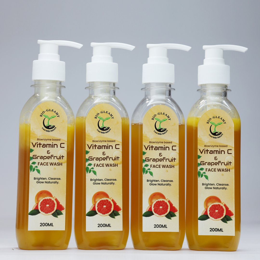 Organic Vitamin C & Grapefruit Face Wash (Enzyme Based) - Image 4