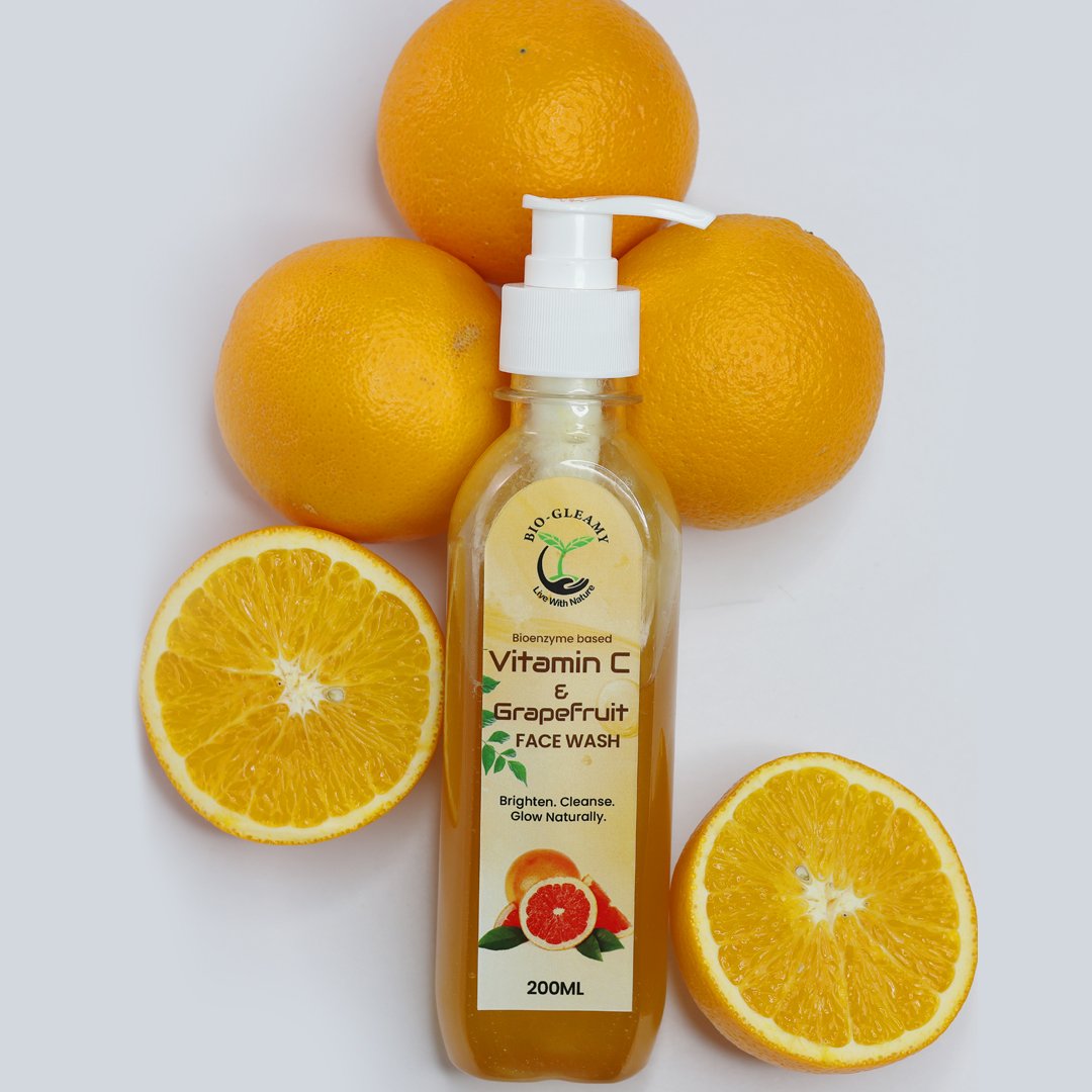 Organic Vitamin C & Grapefruit Face Wash (Enzyme Based) - Image 7